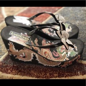 bebe Alaya wedge sandal